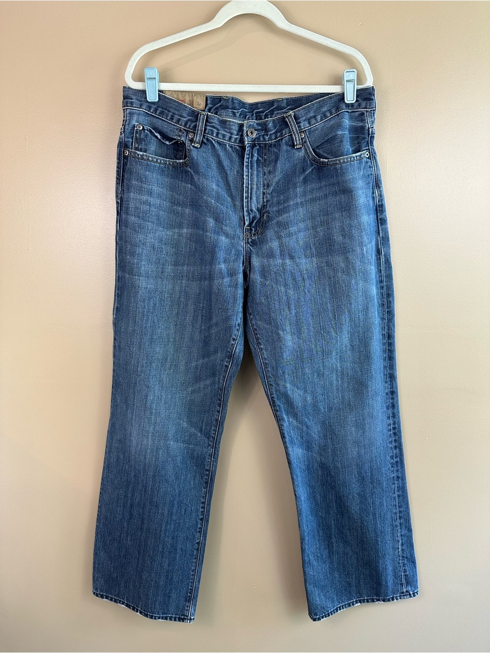 1969 Gap Jeans Dark Wash Wide Leg Denim Jeans Mens 36x32 Casual